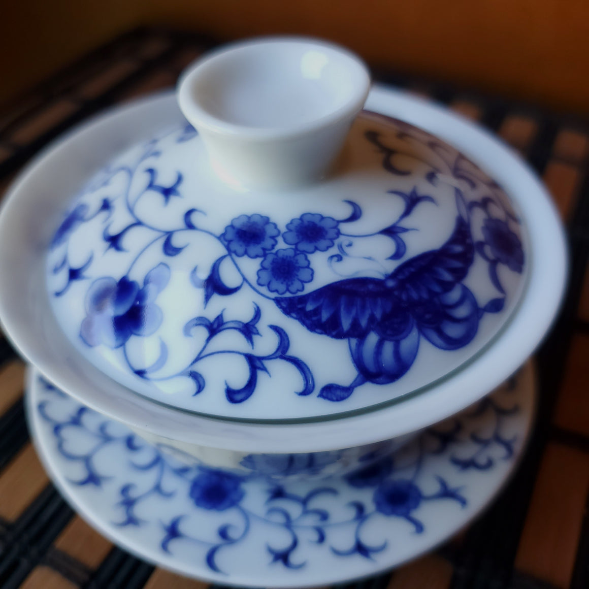 Butterfly Gaiwan and 4 cups